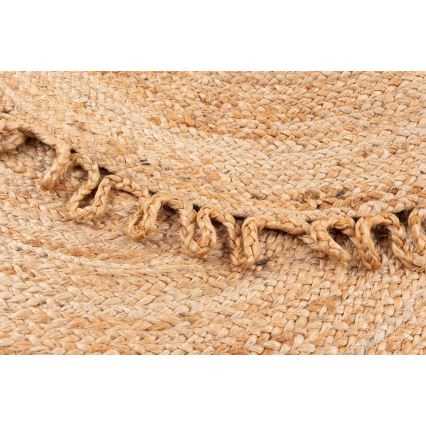 Alfombra redonda natural JUTA 100 cm beige