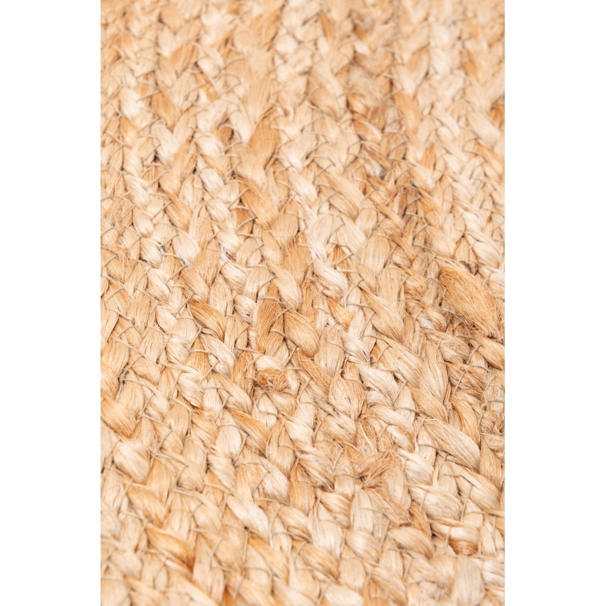 Alfombra redonda natural JUTA 100 cm beige