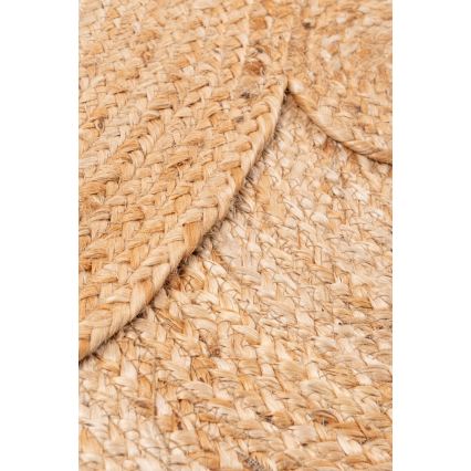 Alfombra redonda natural JUTA, 140 cm, beige