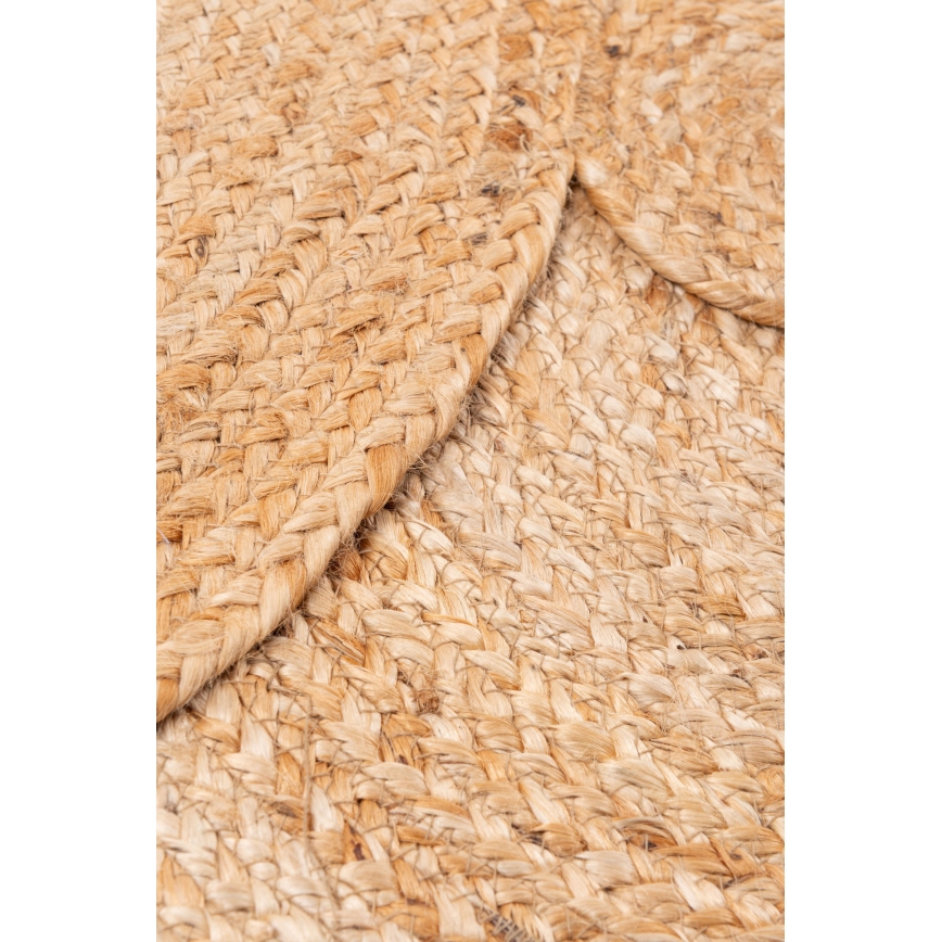 Alfombra redonda natural JUTA, 140 cm, beige