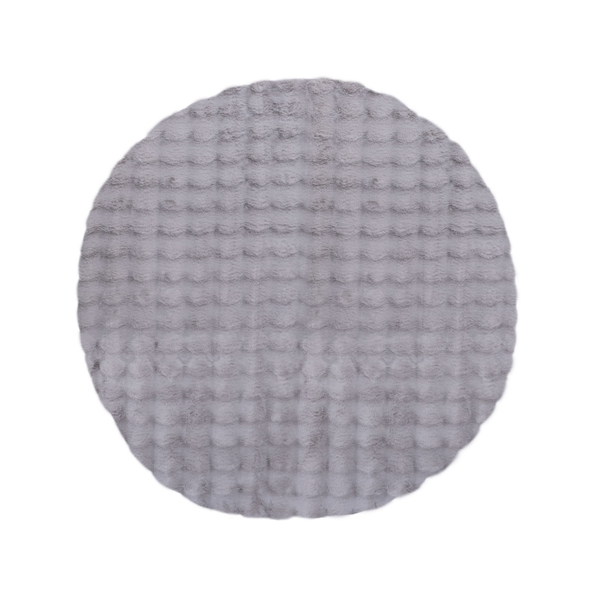 Alfombra redonda RABBIT BUBBLE 160 cm gris