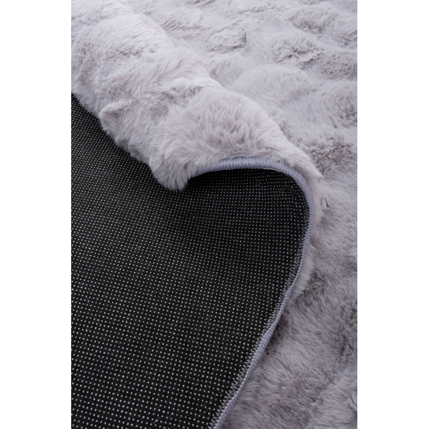 Alfombra redonda RABBIT BUBBLE 160 cm gris