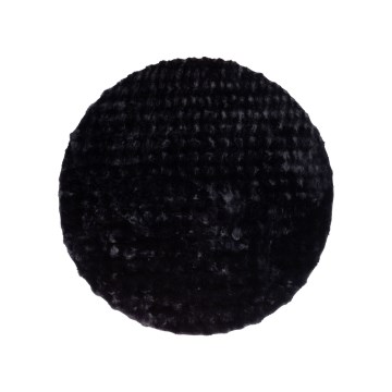 Alfombra redonda RABBIT BUBBLE 160 cm negra