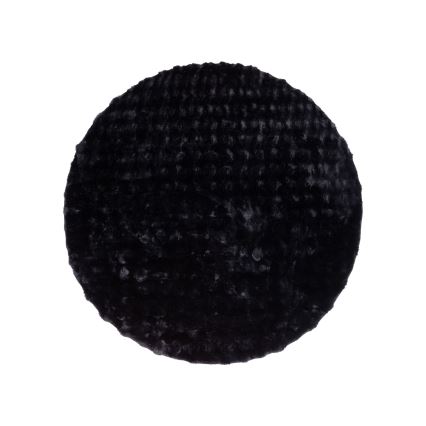 Alfombra redonda RABBIT BUBBLE 160 cm negra