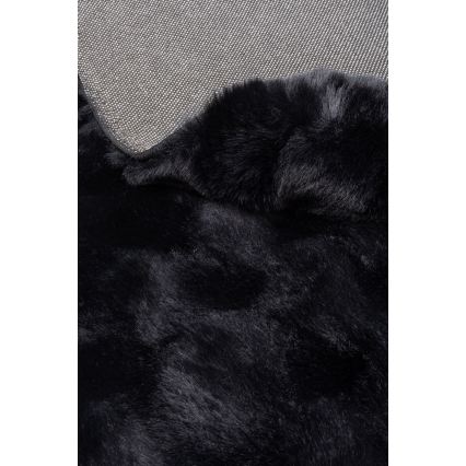 Alfombra redonda RABBIT BUBBLE 160 cm negra