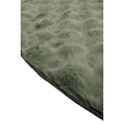 Alfombra redonda RABBIT BUBBLE 160 cm verde