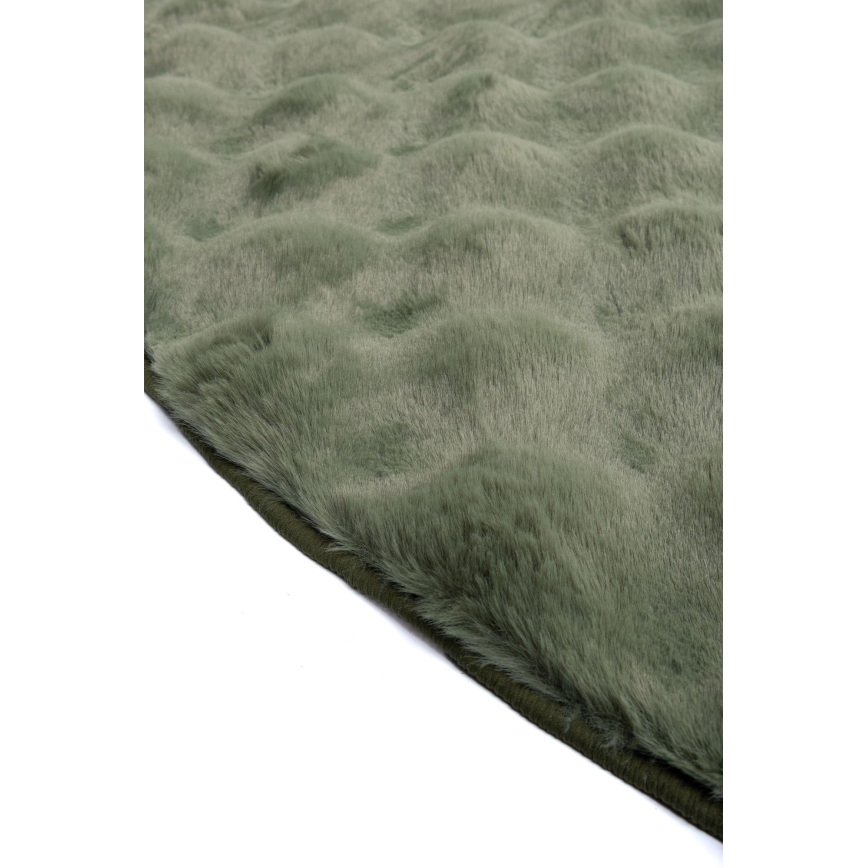Alfombra redonda RABBIT BUBBLE 160 cm verde