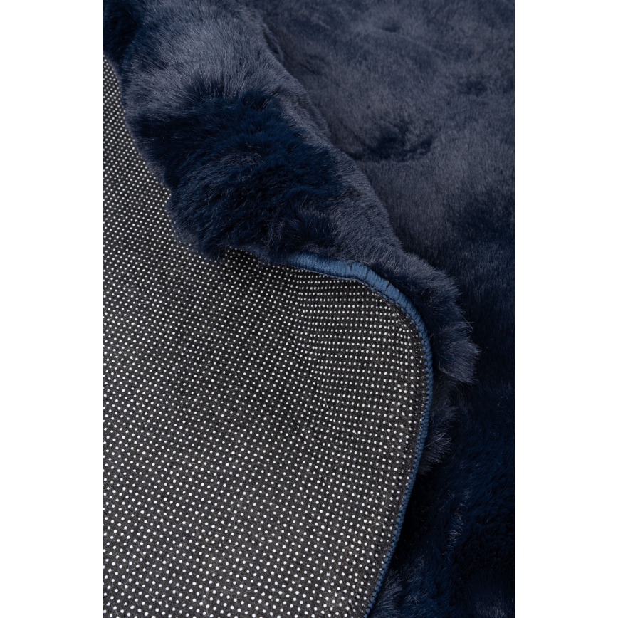 Alfombra redonda RABBIT BUBBLE de 160 cm azul
