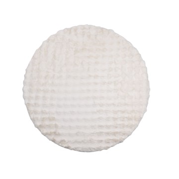 Alfombra redonda RABBIT BUBBLE de 160 cm color crema