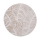 Alfombra redonda SALAMANCA 100 cm beige/blanco/motivo de hojas