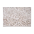 Alfombra SALAMANCA 120x170 cm beige/blanco con diseño de hojas