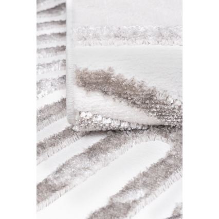 Alfombra SALAMANCA 160x230 cm gris/blanca
