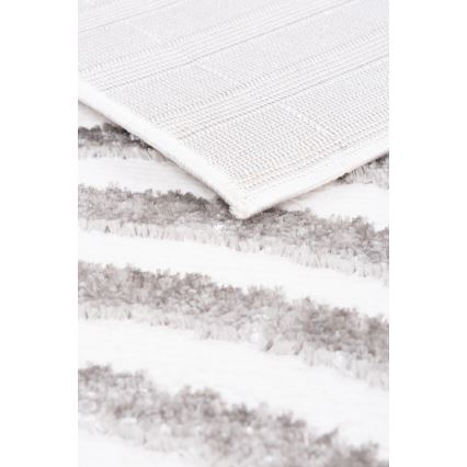 Alfombra SALAMANCA 160x230 cm gris/blanca