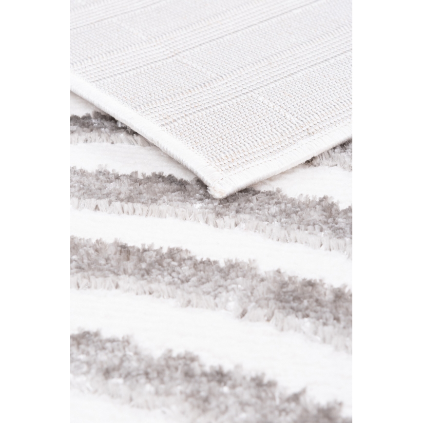 Alfombra SALAMANCA 160x230 cm gris/blanca