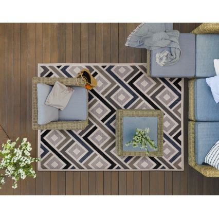 Alfombra SHIFT 120x160 cm gris/azul