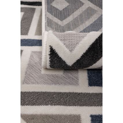 Alfombra SHIFT 160x220 cm gris/azul/beige