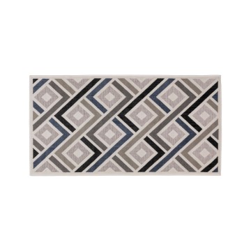 Alfombra SHIFT 80x150 cm gris/azul/beige