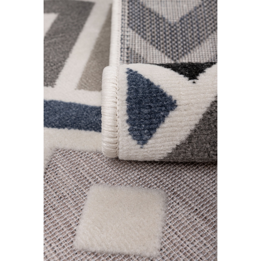 Alfombra SHIFT 80x150 cm gris/azul/beige