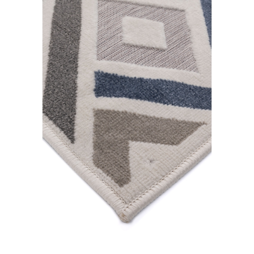 Alfombra SHIFT 80x150 cm gris/azul/beige