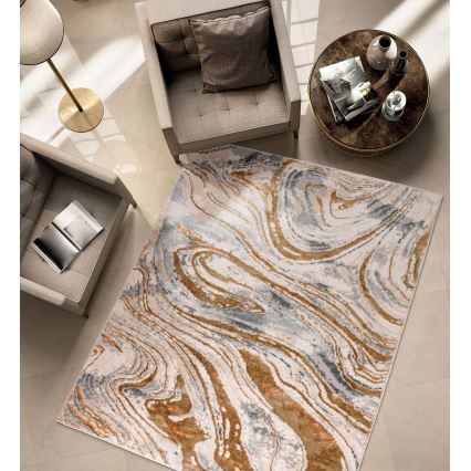 Alfombra STONE 120x160 cm beige/gris