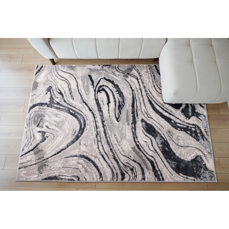Alfombra STONE 120x160 cm gris/antracita