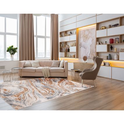 Alfombra STONE 160x220 cm beige/gris