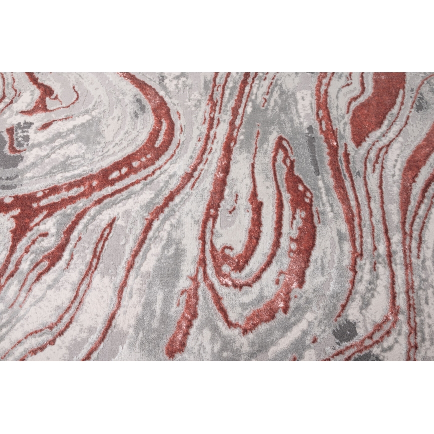 Alfombra STONE 160x220 cm rosa/gris