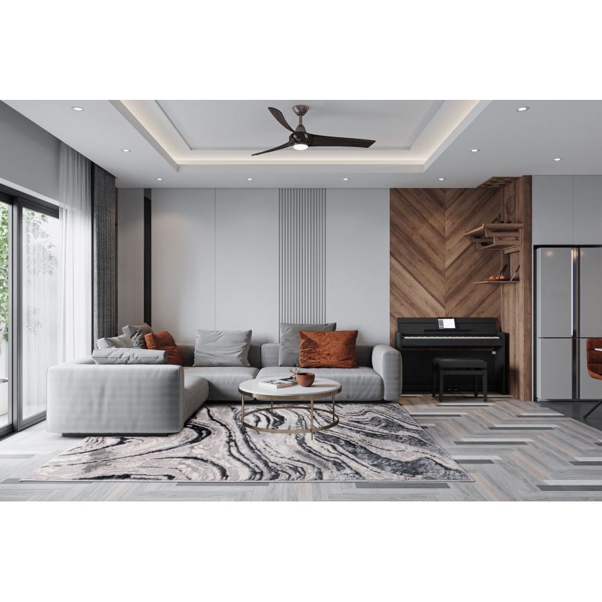 Alfombra STONE 80x140 cm gris/antracita