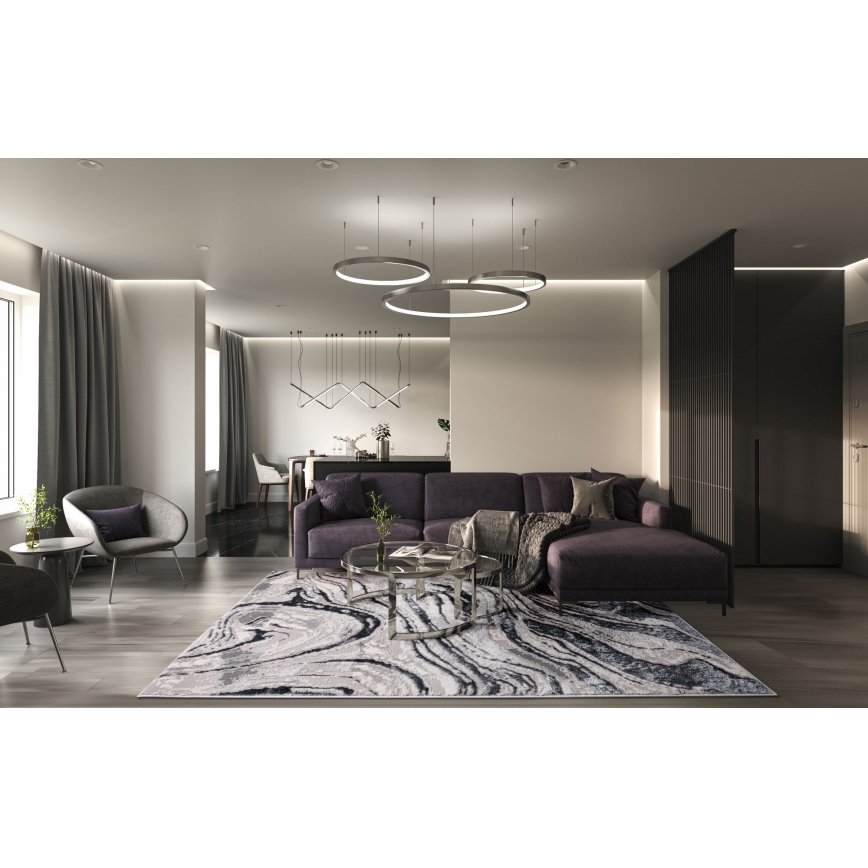 Alfombra STONE 80x140 cm gris/antracita