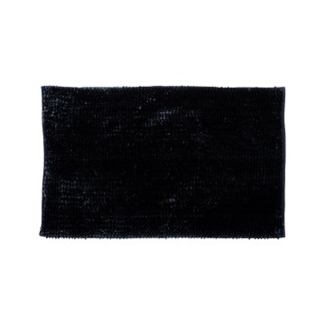 Alfombrilla de baño antideslizante CHENILLE 50x80 cm, negra