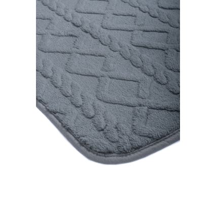 Alfombrilla de baño NEW STYLE 3D 60x90 cm, gris