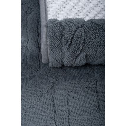 Alfombrilla de baño NEW STYLE 3D 60x90 cm, gris