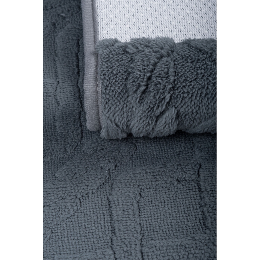 Alfombrilla de baño NEW STYLE 3D 60x90 cm, gris