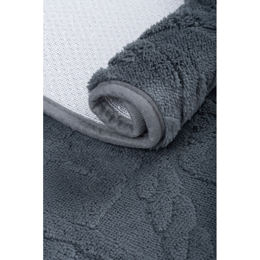 Alfombrilla de baño NEW STYLE 3D 60x90 cm, gris
