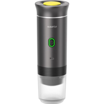 Aligator ACM002 - Cafetera portátil recargable PortaCaffé 3 en 1 72W/7500 mAh gris
