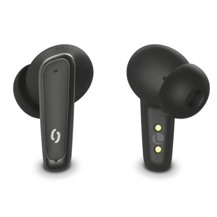 Aligator ATR10BK - Auriculares inalámbricos con traductor 2 en 1 Pods Translate, 470 mAh + 2x 40 mAh, negros