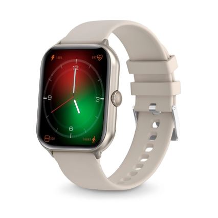 Aligator AW10SR - Reloj inteligente Watch GO 220 mAh IP67 color crema