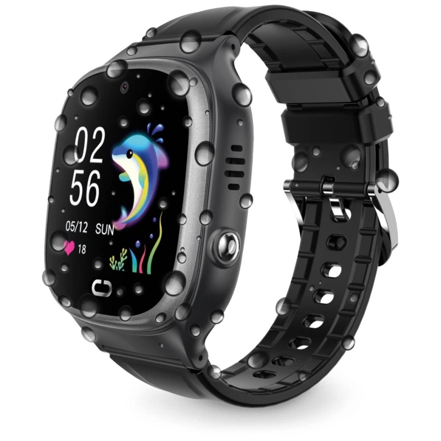 Aligator AW11BK - Reloj inteligente Watch Junior 2, 450 mAh, IP67, Wi-Fi, negro