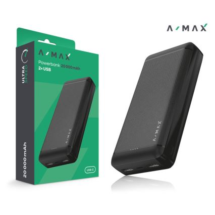 Aligator AX0003 - Batería externa A-MAX 10000 mAh 3,7V negro