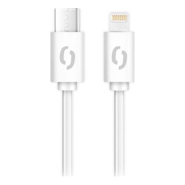Aligator DATKP61 - cable USB USB-C / Lightning 30W Power Delivery 2,5m blanco