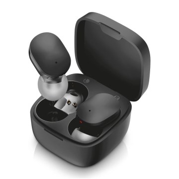 Aligator TWS05 - Auriculares inalámbricos Pods LITE 200 mAh + 2x 30 mAh IP30 negros