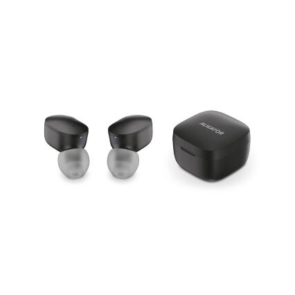 Aligator TWS05 - Auriculares inalámbricos Pods LITE 200 mAh + 2x 30 mAh IP30 negros