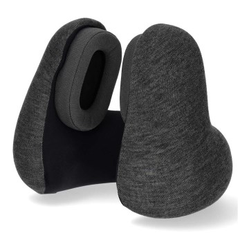 Almohada de viaje con auriculares inalámbricos integrados 400 mAh gris