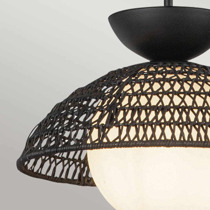 Alora Mood - Lámpara colgante con varilla PERTH 1xE27/60W/230V Ø 37,5 cm negra