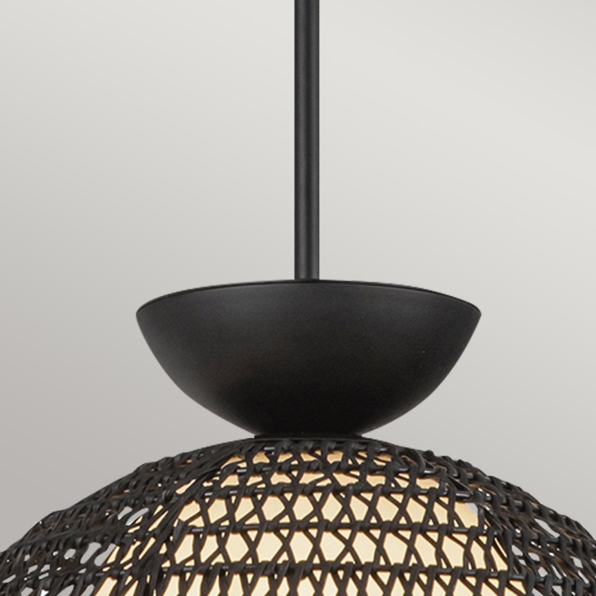 Alora Mood - Lámpara colgante con varilla PERTH 1xE27/60W/230V Ø 37,5 cm negra
