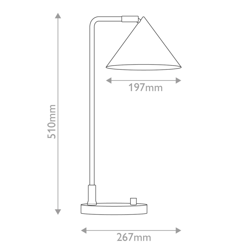 Alora Mood - Lámpara de mesa REMYCK 1xE27/60W/230V dorada