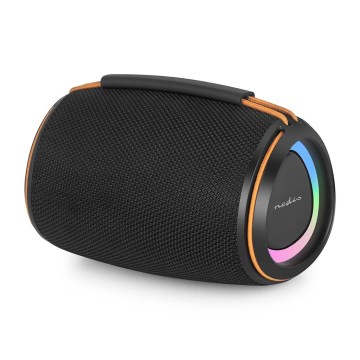 Altavoz recargable LED 40 W/1200 mAh IPX4 negro