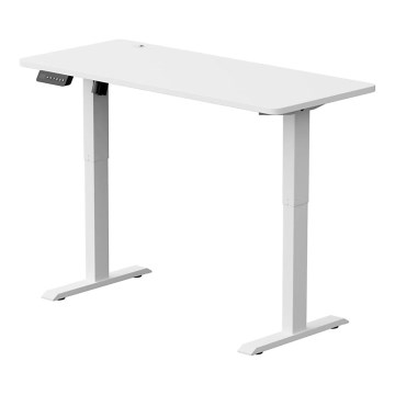 Altura ajustable mesa LEVANO 140x60 cm blanco