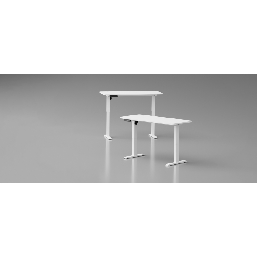 Altura ajustable mesa LEVANO 140x60 cm blanco