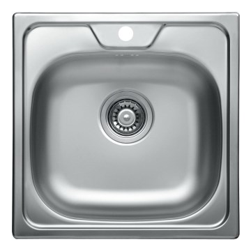 ALVEUS 1074634 - Fregadero de cocina ALLUX 48x48 cm acero inoxidable/satinado